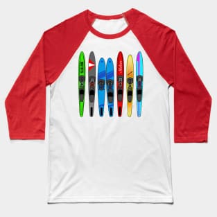 Rack of Water Skis Baseball T-Shirt